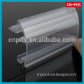 supermarket plastic rail with price holder for display